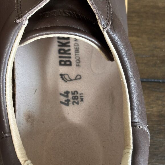 Mens Birkenstock Bend Low Brown Leather Comfort Casual Sneakers Shoes Size 44 - Picture 9 of 10